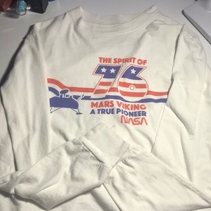 Vintage Looking Crop Top Longsleeve